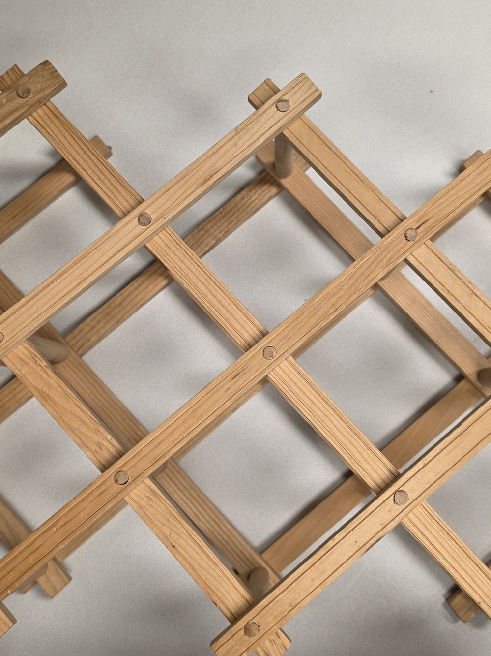 Source Unknown Light Wood Expandable Bottle Rack - Picture 2 of 5